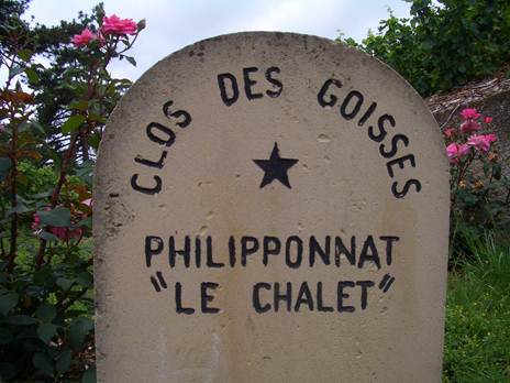 The Le Chalet Block of Philipponnat's famed Clos des Goisses vineyard